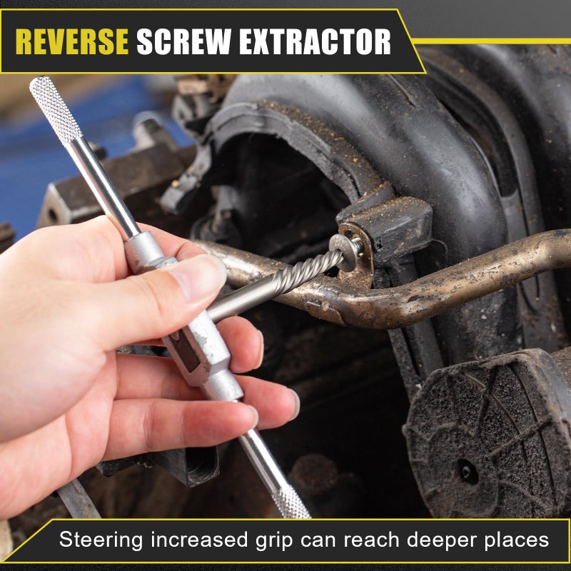 TOPEC Screw Extractor and Left Hand Drill Bit Set - 18 Piece Easy Out Bolt Extractor Kit for Removing Damaged Screws  Broken Bolts  Studs - Image 5